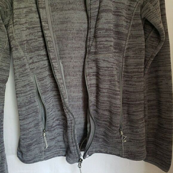 Avalanche Gray Full Zip Lightweight Athletic Jacket Zip Pockets Women's Size L - Picture 5 of 9